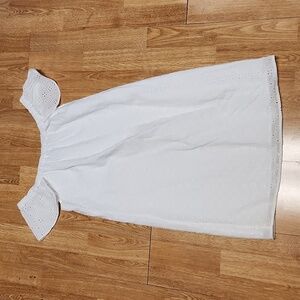 J Crew white eyelet dress sz XS